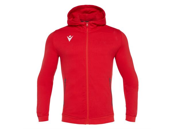Cello Full Zip Hooded Sweatshirt RED S Hettejakke i børstet fleece - Unisex 
