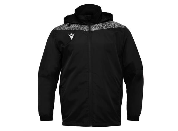 Lahti Showerjacket SORT/HVIT XXL Vann- og vindavstøtende jakke - Unisex 