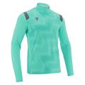 Purus 1/4 Zip Top TRQ/GRY L Teknisk treningsgenser - Unisex