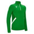 Piave 1/4 Zip Top GRN/WHT XL Teknisk treningsgenser - Unisex